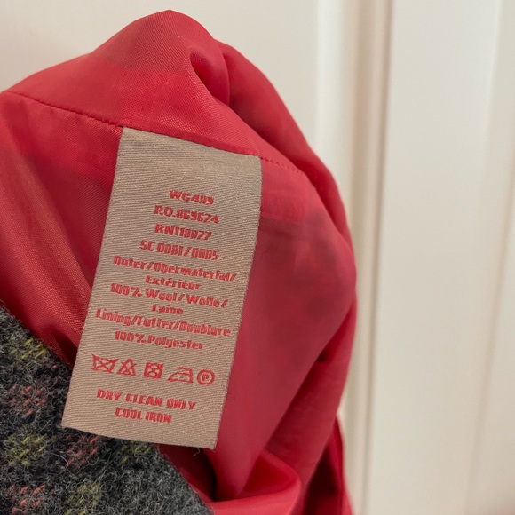 Boden Tweed by MOON Gray Mini Skirt with Pink, Green, Blue Highlights Size 8 - Picture 3 of 3